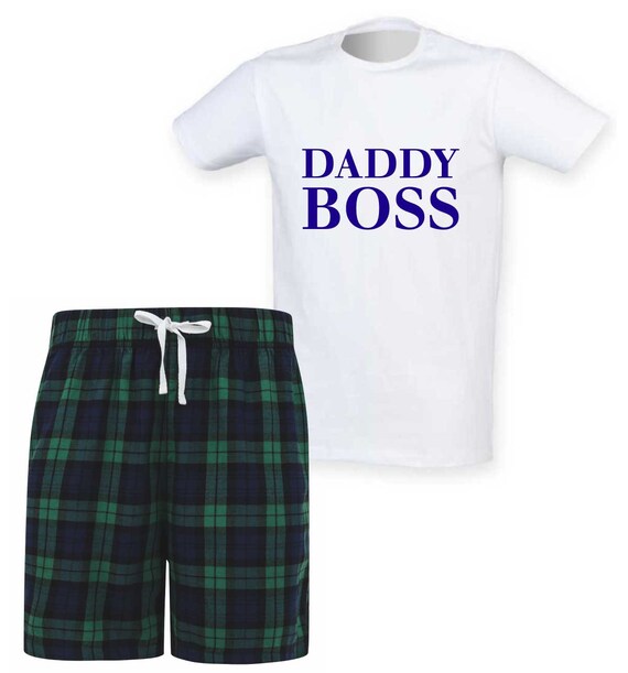 Daddy Boss Pyjamas Pj's Shorts Pajamas 