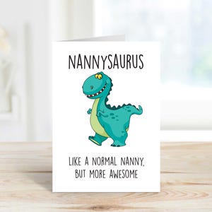 Carte de nounou, carte de voeux d'anniversaire comme une nounou normale mais plus géniale