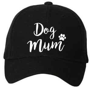 Dog Mum Cap Funny Black Baseball Cap Present Gift Friend Mum Gift Mothers Day Mummy Birthday