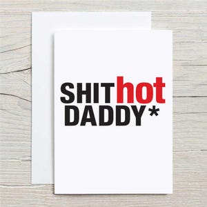 Carte de voeux fête des pères, papa super chaud, carte d'anniversaire drôle pour papa, note humoristique pour la fête des pères