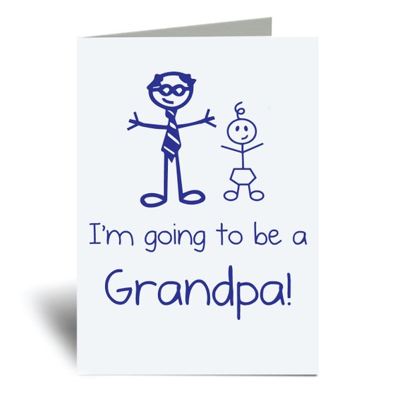 Grandpa Card I'm Going to Be A Grandpa Pregnancy | Etsy