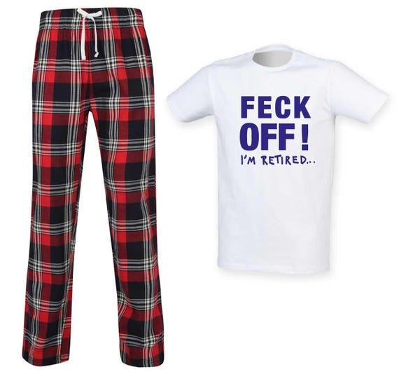 Pigiama da uomo lungo in tartan in pensione Italia