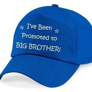 Kids Promoted To Big Brother Cap New Baby Various Colours