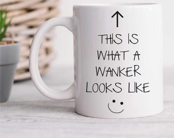 Mok - Wanker-mok V2, zo ziet een wanker eruit, grappige nieuwigheid keramische beker voor vrienden cadeau