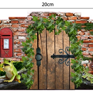 Woodland Fairy Cottage Door Wall Decal Sticker Mural Skirting Board ...
