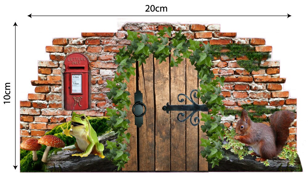Woodland Fairy Cottage Door Wall Decal Sticker Mural Skirting Board ...
