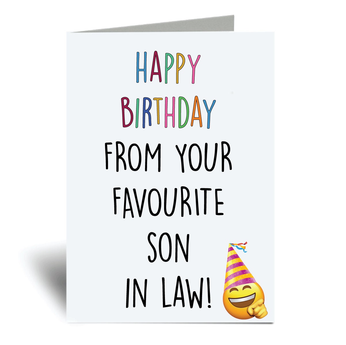 Buy Happy Birthday From Your Favourite Son in Law Card Greeting ...