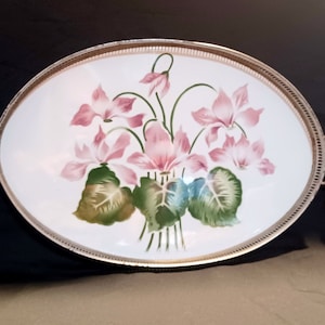 Czechoslovakia Gebrüder & Mehner Tray - 1920&#39;S ART NOUVEAU Czechoslovakia Tray - Antique Czechoslovakia Serving Tray - Czechoslovakia