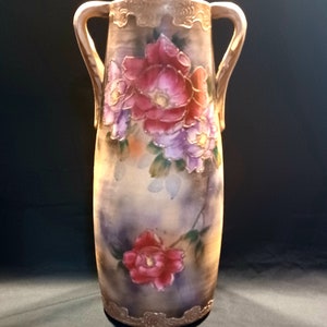 MADE IN JAPAN Vase - Large 12 1/2&quot; - Antique Hand Painted!