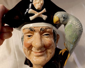 Large Royal Doulton Long John Silver Character Jug | D6335 Toby