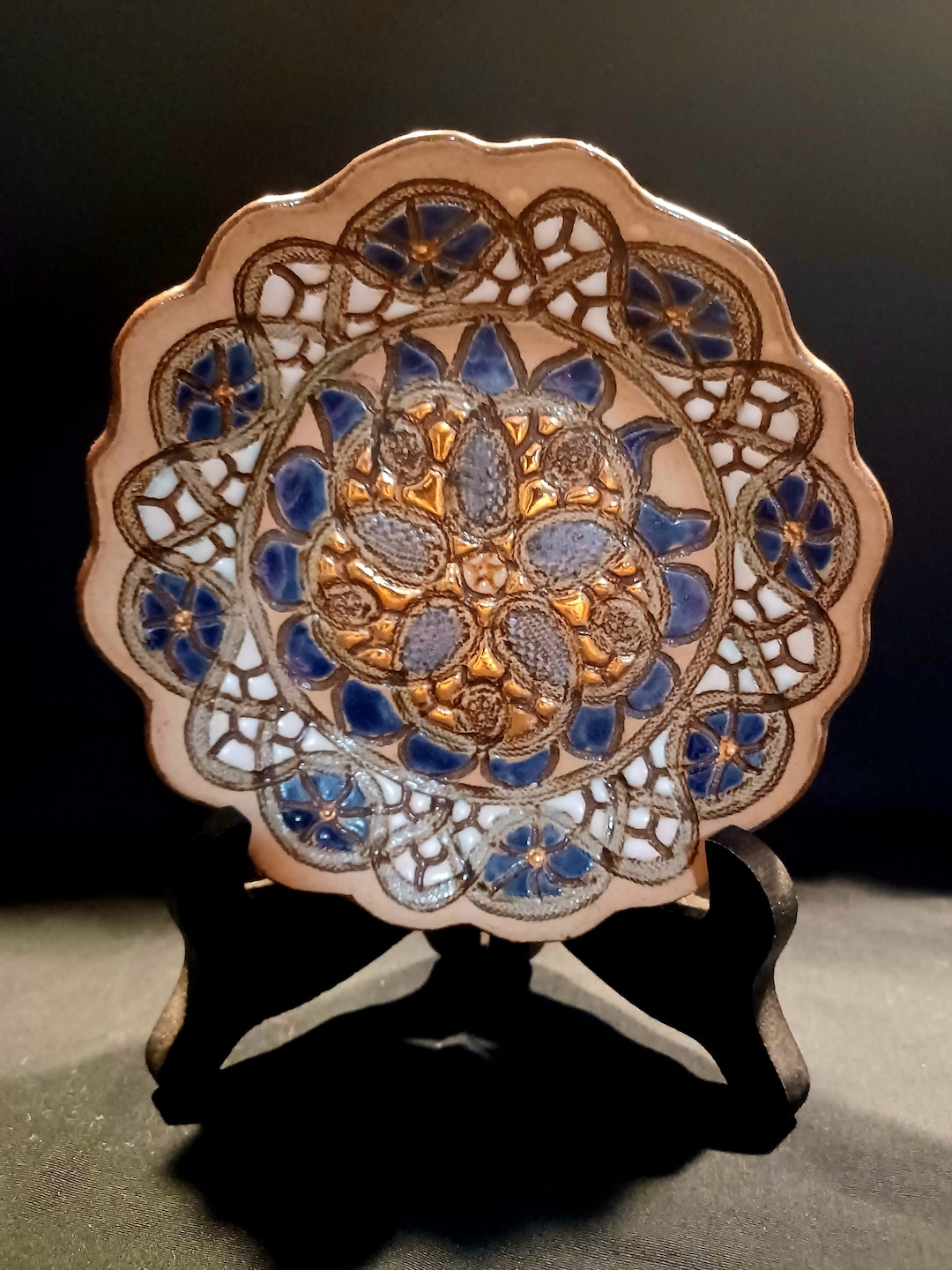 WEDGE POTTERY Brandon FLA. Dish C. 1981 Etsy