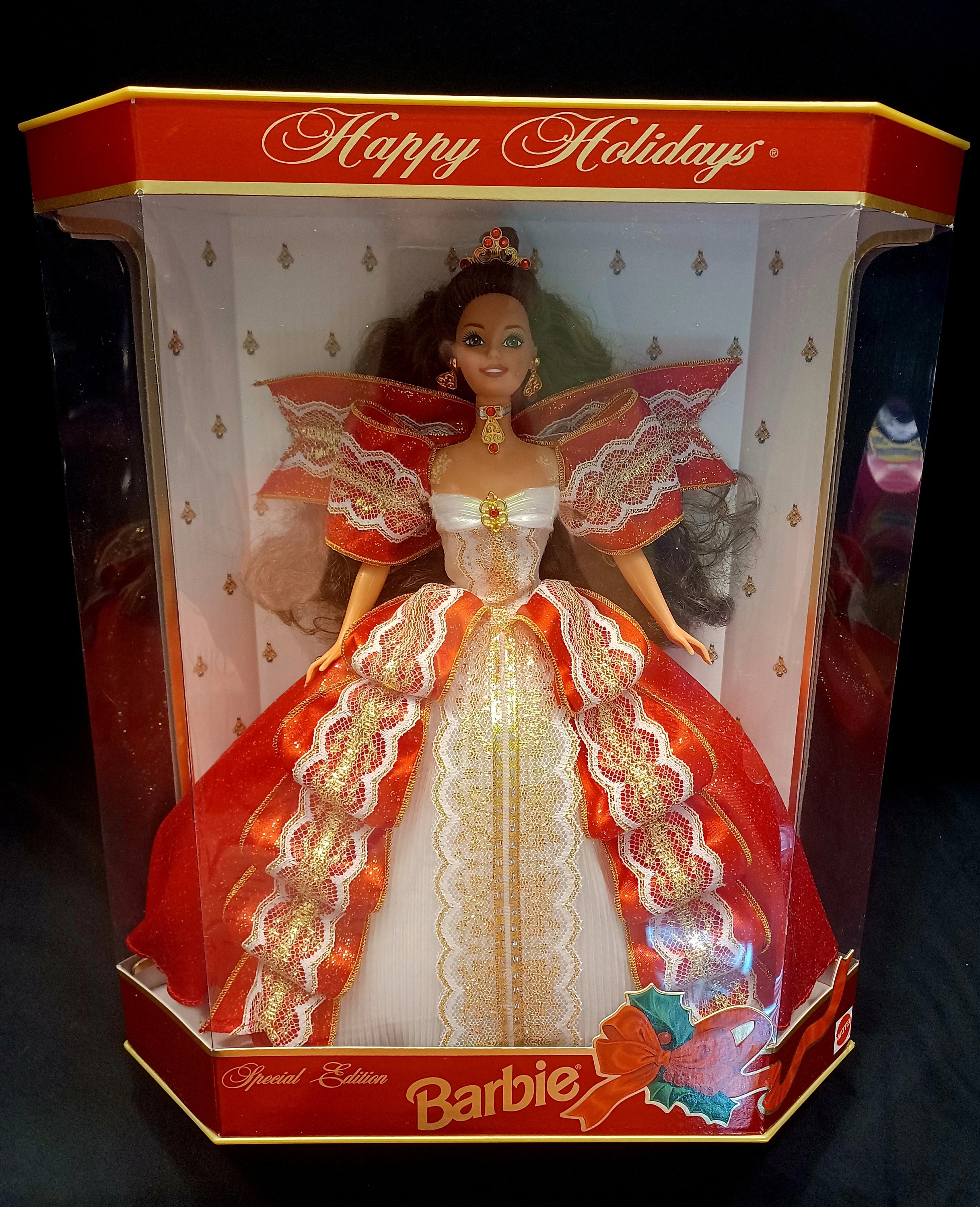 Mattel 1997 Happy Holidays Barbie 1997 Special Edition 10th Anniversary Happy Holidays Barbie Barbie Doll Christmas Barbie Etsy