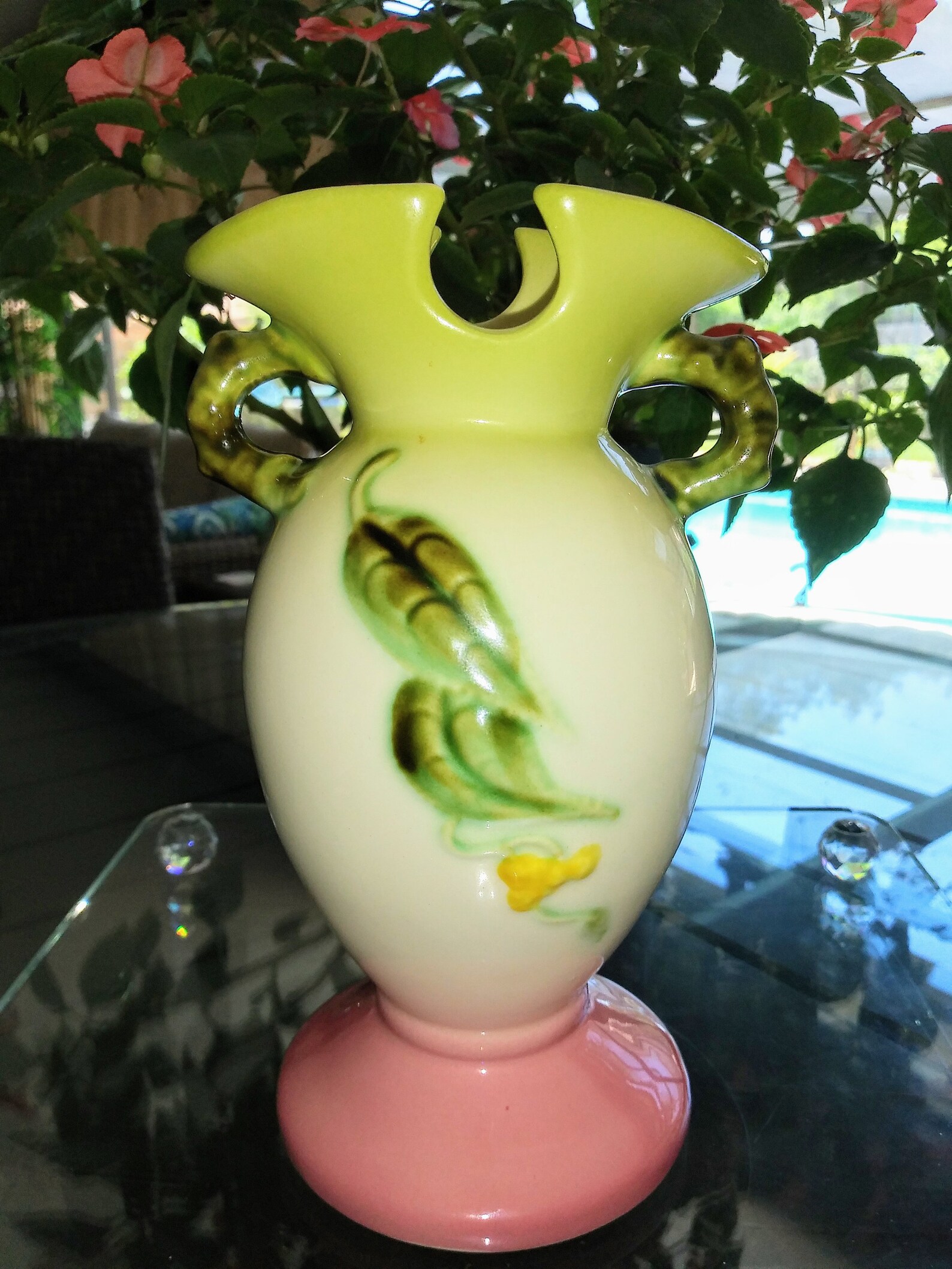 Vintage Hull Pottery Woodland Vase Hull W4 61/2 Etsy