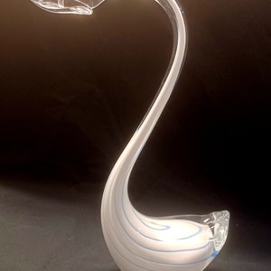 Murano Glass - Art Glass - Murano Art Glass Swan - Art Glass Swan - Murano Glass Swan - Glass Swan - Swan Figurine