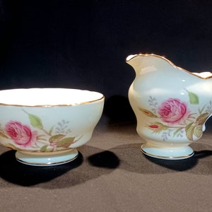 PARAGON Fine Bone China - Sugar Bowl & Creamer - Vintage 1960&#39;s