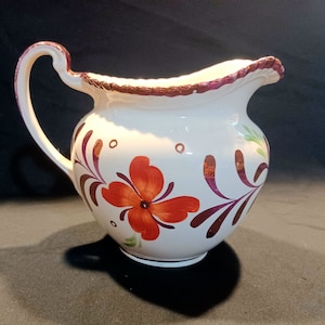 Gray&#39;s Pottery Copper Luster Pitcher - Stoke on Trent England - Gray&#39;s Pottery - Lusterware Pitcher - 1940&#39;s Gray&#39;s Pottery