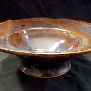 Beautiful Studio Pottery Bowl - Signed Chuck Moore? Pottery Dish - Studio Art Pottery - Signed Art Pottery - Fabulous Handmade Pottery
