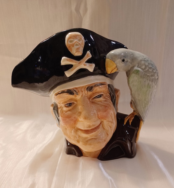Large Royal Doulton Long John Silver Character Jug | D6335 Toby