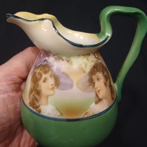 Art Nouveau Royal Bayreuth Pitcher- Royal Bayreuth Portrait Pitcher - Royal Bayreuth Gibson Girls Pitcher - Royal Bayreuth - Gibson Girls