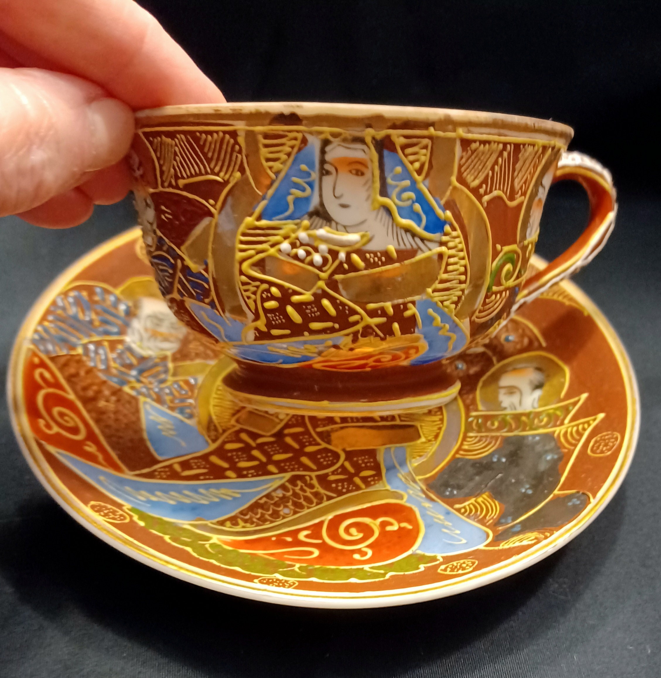 Vintage Dragonware Tea Set – Moriage Hand-painted Wales China