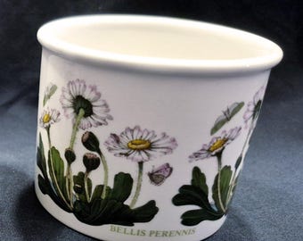 Vintage Portmeirion Botanic Garden Daisy (Bellis Perennis) Open Sugar Bowl 7th Stamp - By Susan Williams-Ellis