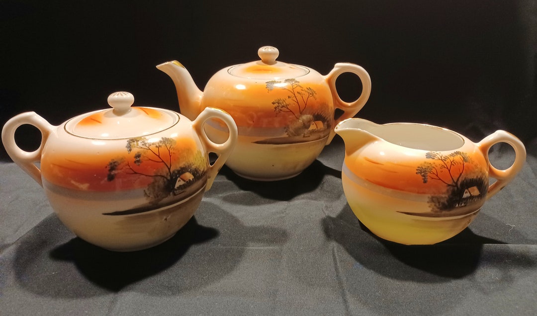 TT JAPAN the Takito Company Hand Painted Tea Set Vintage - Etsy