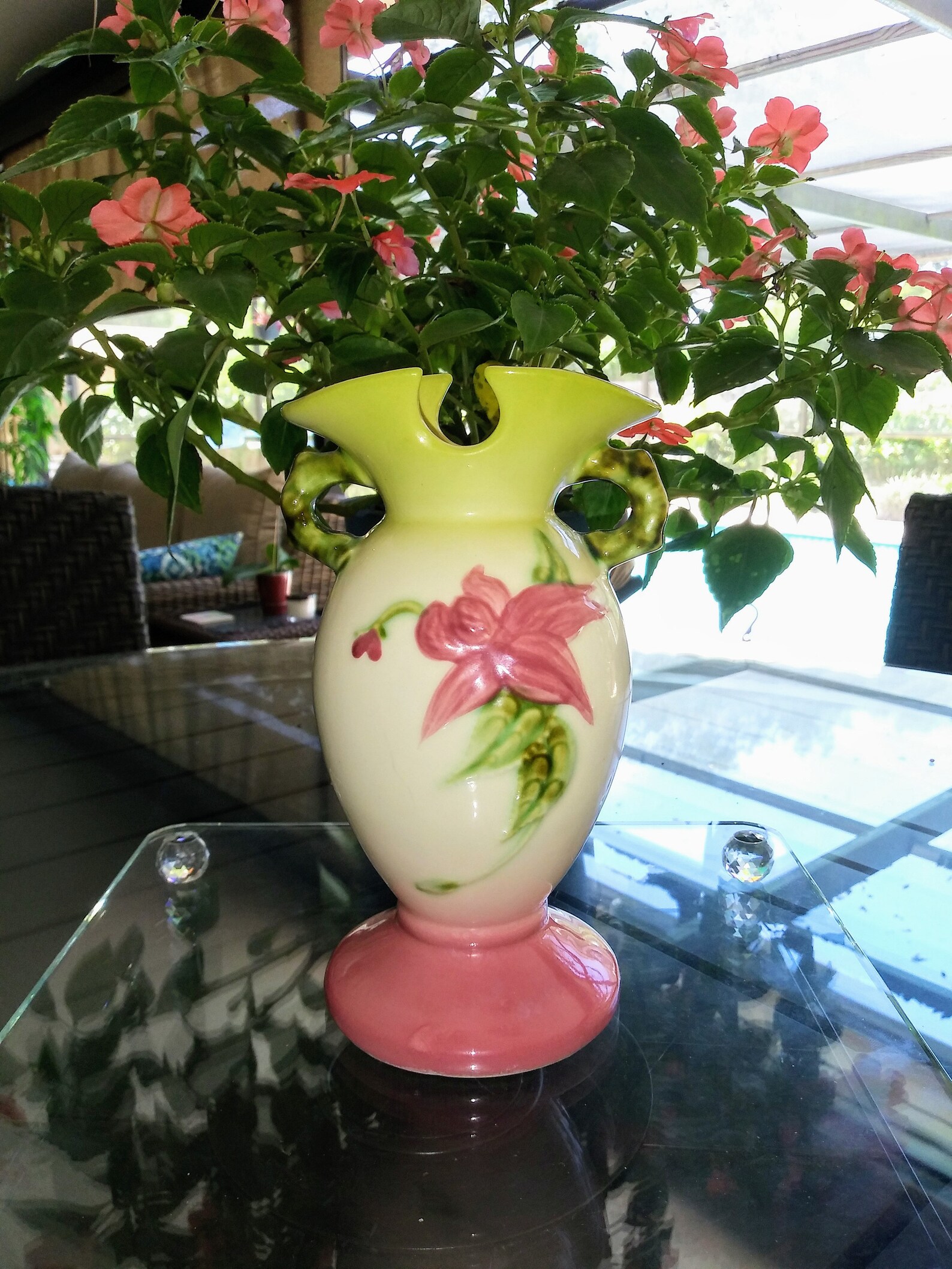 Vintage Hull Pottery Woodland Vase Hull W4 61/2 Etsy