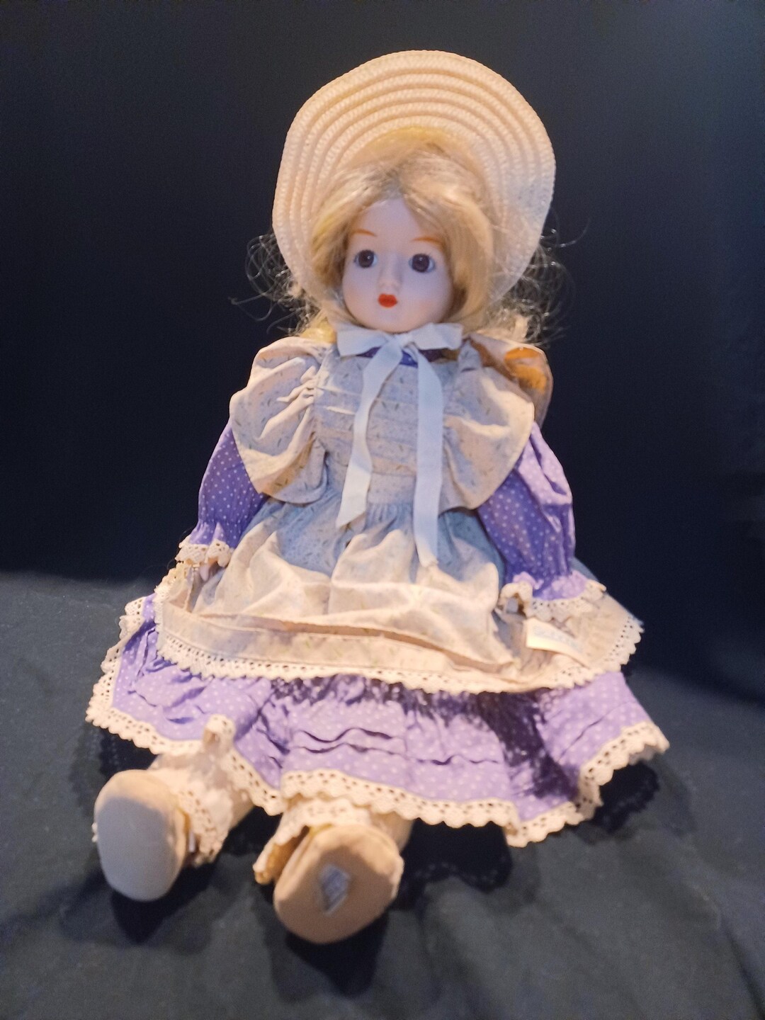 Vintage 1980s SCHMID Musical Doll With Original Label & Wristlet