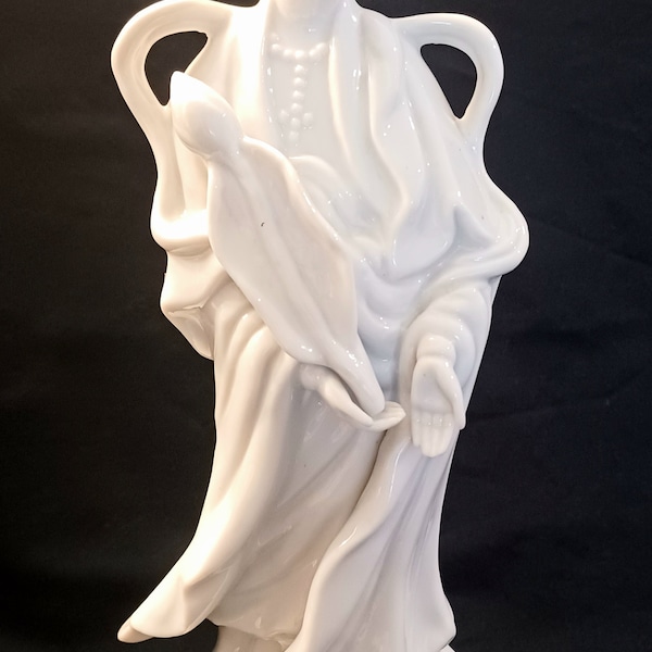 Vintage Homco Kwan Yin Figurine | Quan Yin Figurine | Goddess Of Compassion Mercy & Healing | 12" Kwan Yin Figurine | 12" Quan Yin Figurine