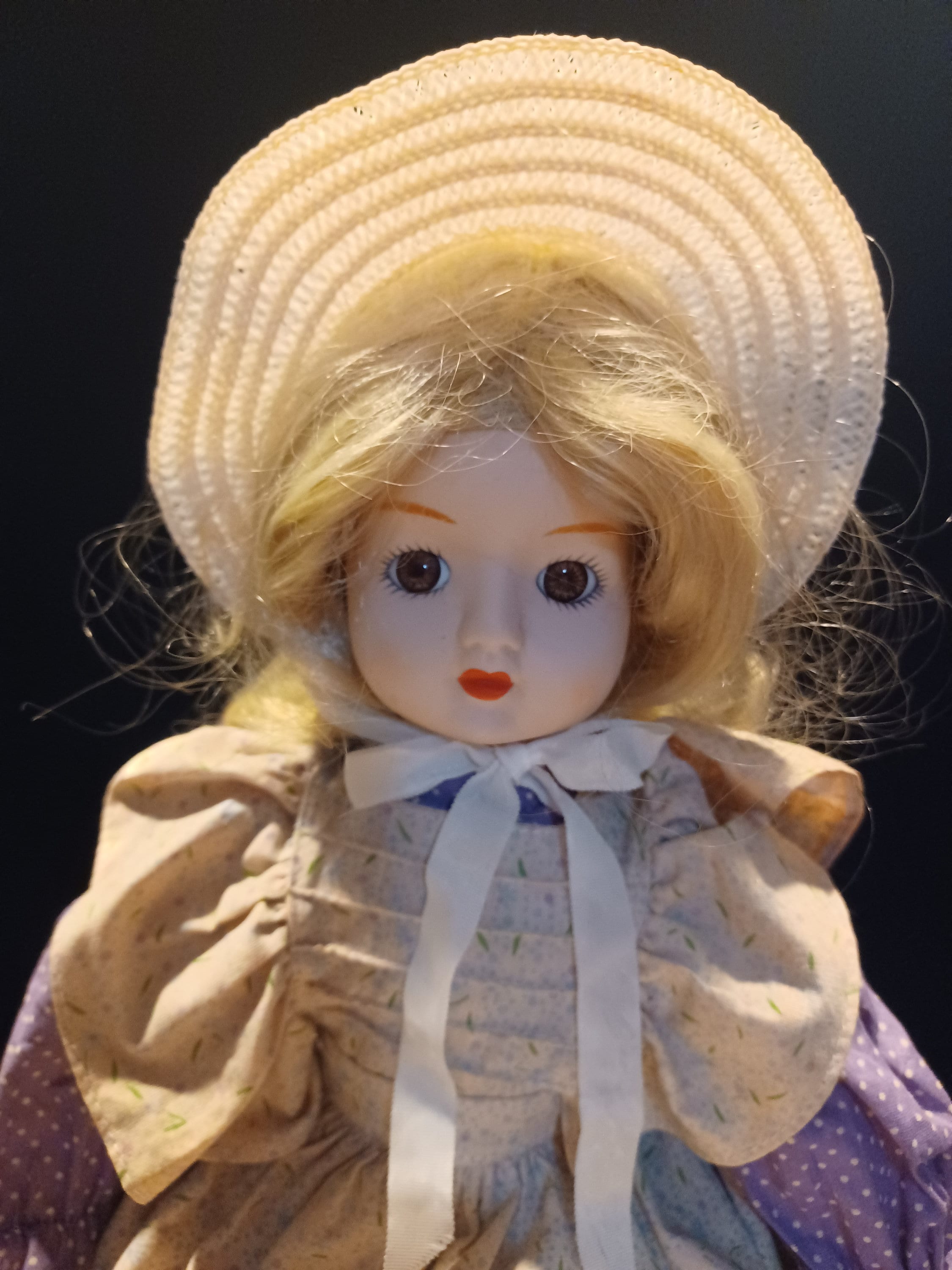 Vintage 1980s SCHMID Musical Doll With Original Label & Wristlet