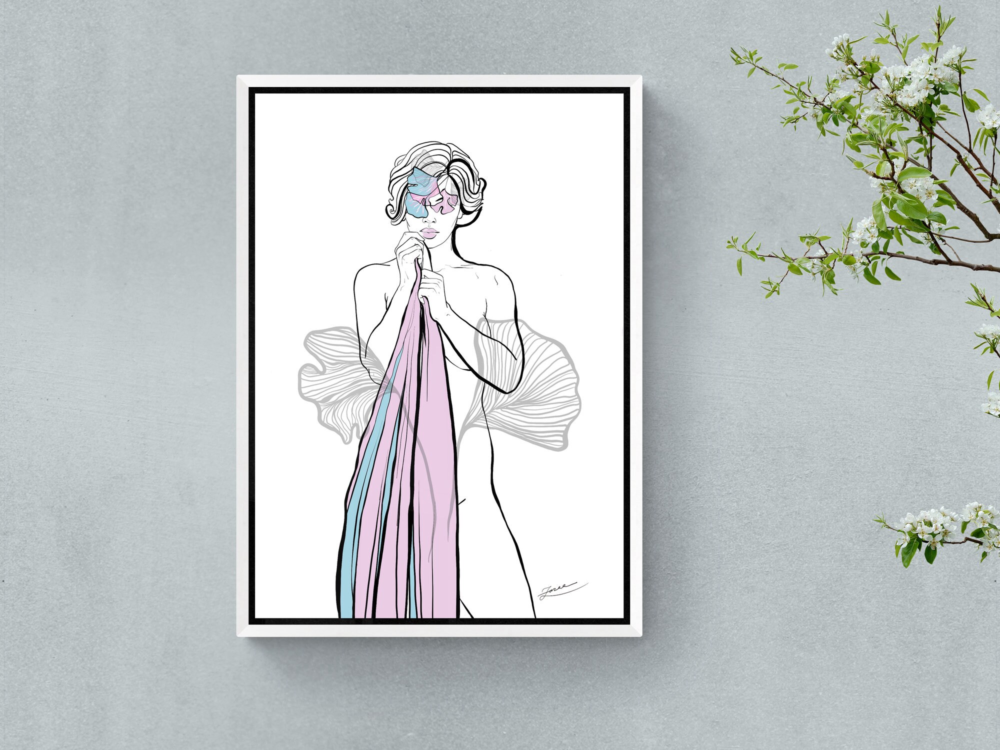 Large Format Nude Art Poster - ivxfq25