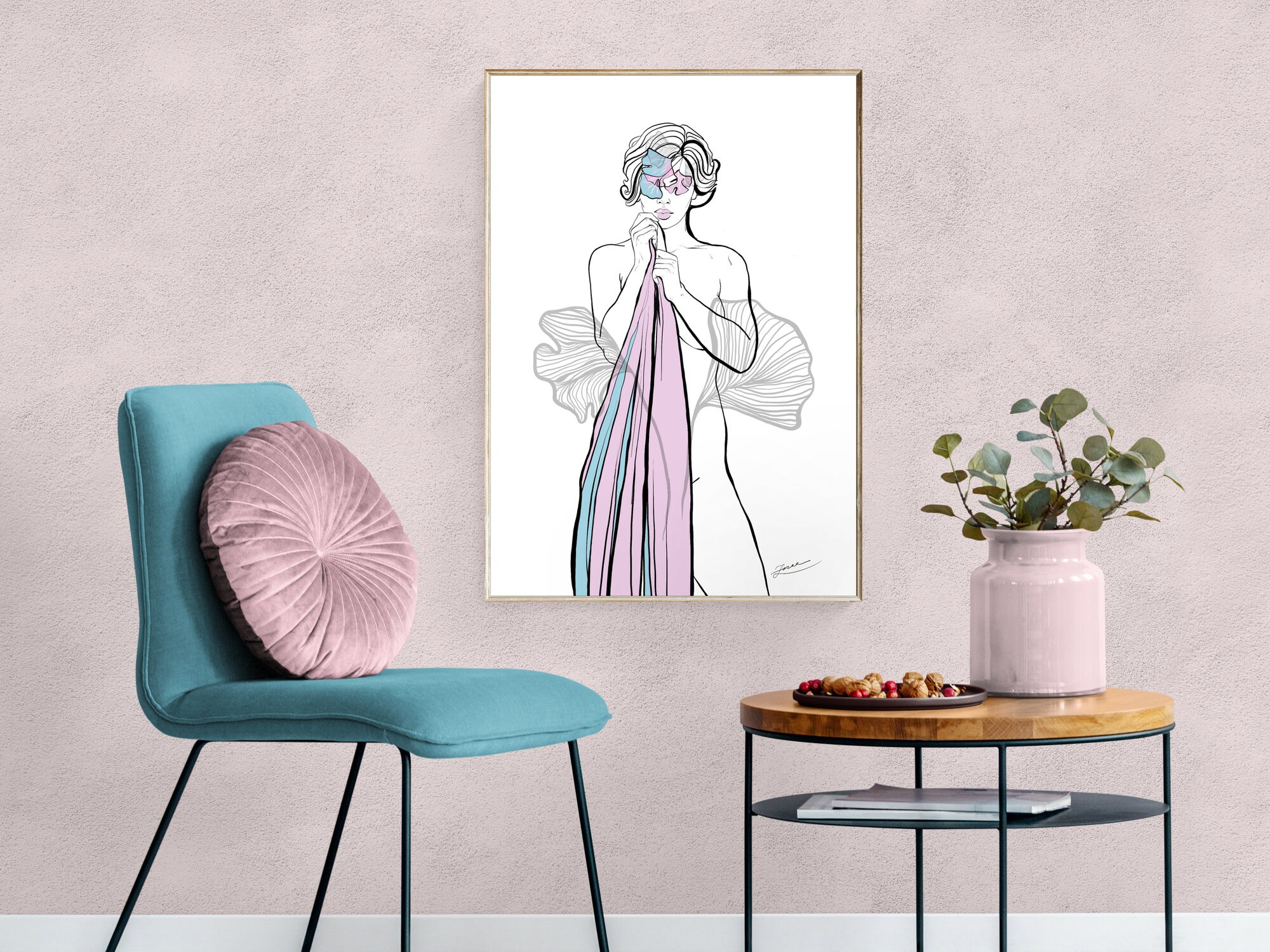 Large Format Nude Art Poster - m63c38i