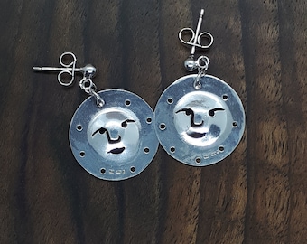 Hallmarked silver earrings