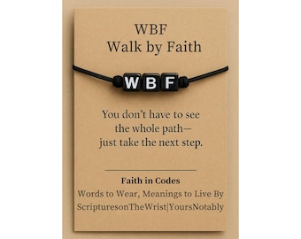 WBF Bracelet – Walk by Faith