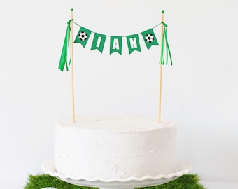 Soccer Cake Topper - Soccer Theme Party Cake - Soccer Birthday Cake Topper - Soccer Party Decorations