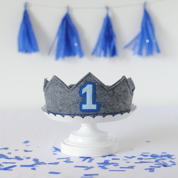First Birthday Crown Boy 1st Birthday Hat Boy Birthday Hat Etsy