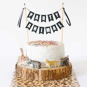Party Animal Birthday Cake Topper