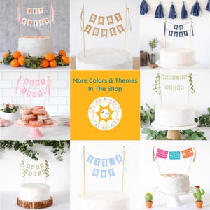 Cake Topper Collage: More colors and themes in the Avalon Sunshine Shop