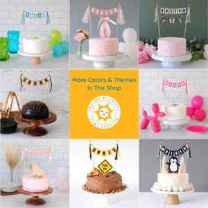 Cake Topper Collage: More colors and themes in the Avalon Sunshine Shop