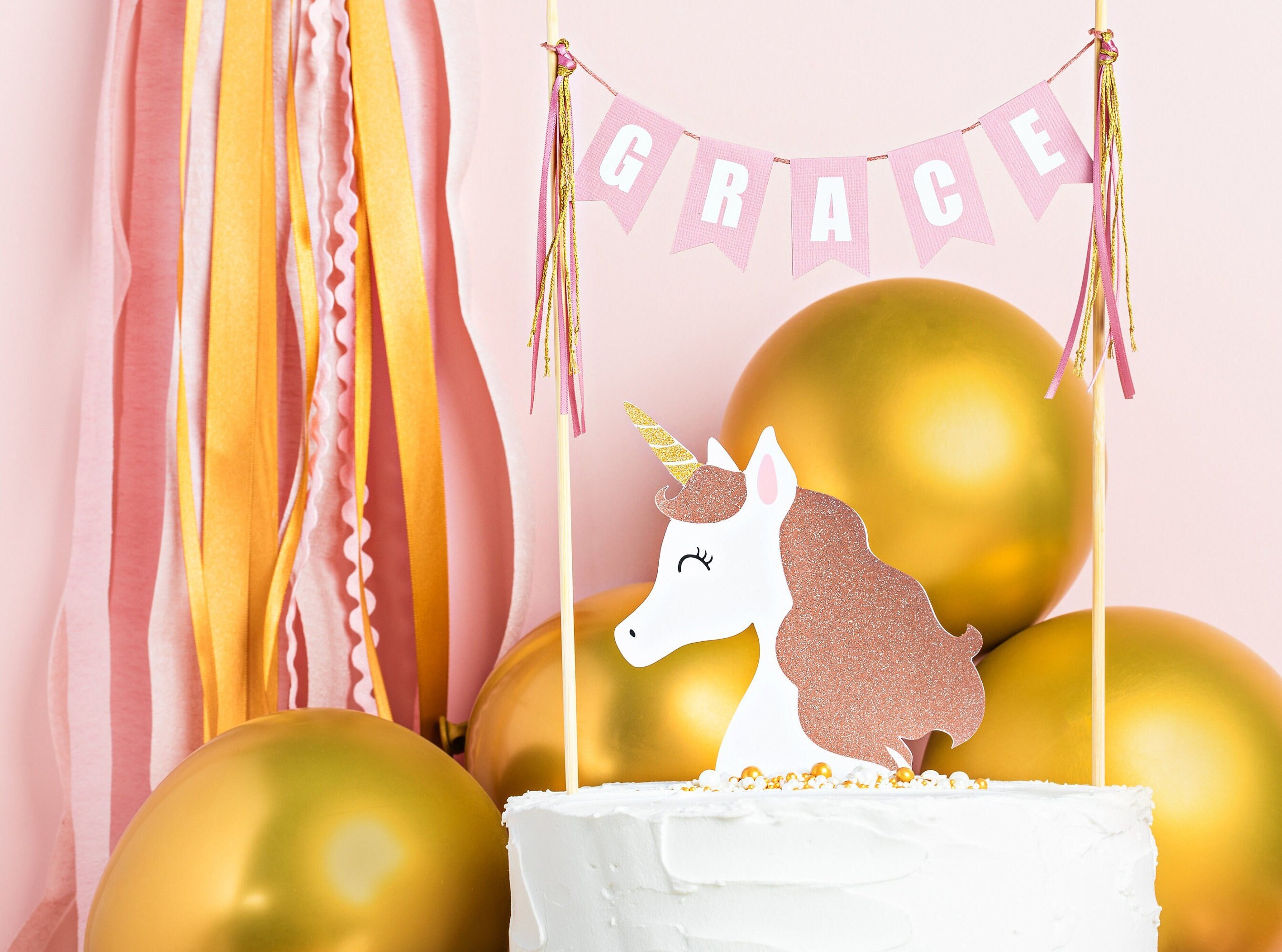 Unicorn 1st Birthday Party Bundle Unicorn Girl First Birthday