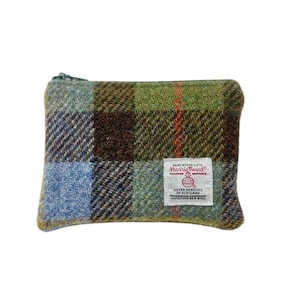 Harris Tweed coin purse / zipped coin pouch /change purse / Choice of Tweed