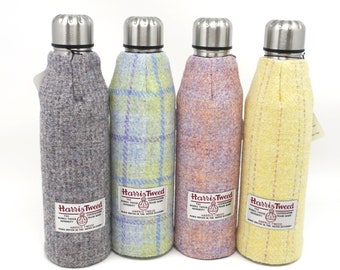Harris Tweed Thermos Flask 500ml - Pink, Hot or cold thermos flask HT49- perfect for days out