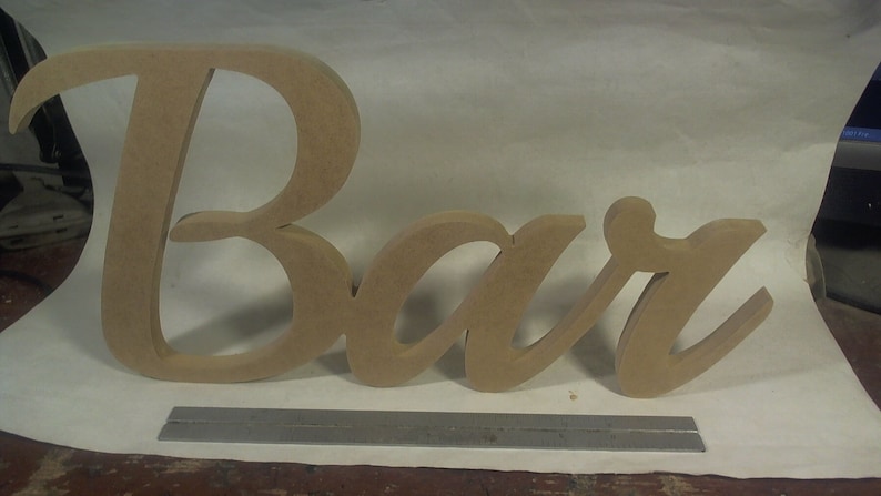 Free Standing Bar Word Cutouts - Etsy