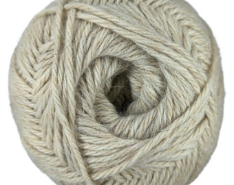 Beige Nature - Baby lama/Mérinos - Aran - 100 gr.