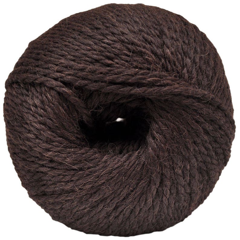 Brown Yarn Alpaca/wool Bulky 100 gr./ 191 yd. image 1