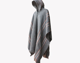 Illimani Poncho with Hood