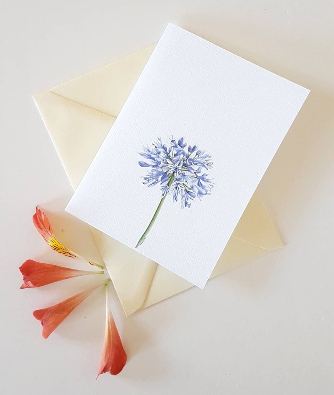 Blank flower notelets with envelopes pretty floral note cards - Etsy.de