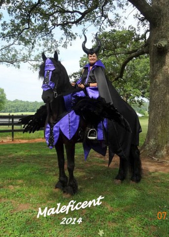 Items similar to Maleficent Horse Costume on Etsy