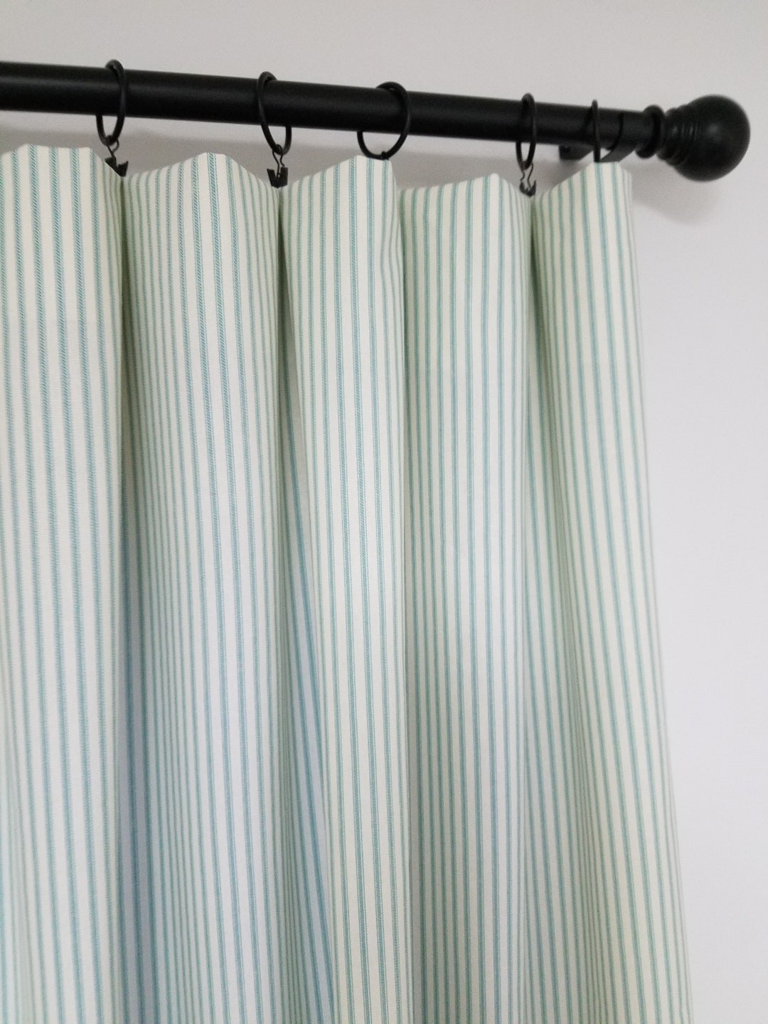 Curtains Curtain Panels Ticking Curtains Stripe Curtains Etsy