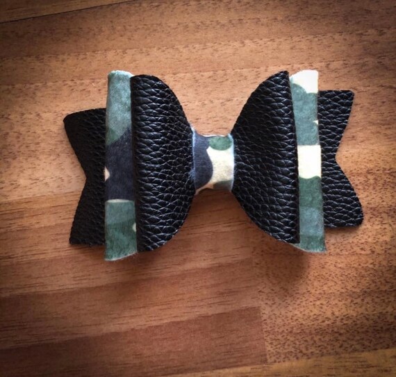 Camo Hair Bow Etsy